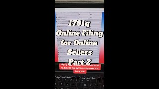 FREE BIR 1701Q filing Tutorial PART2 ONLINE SELLERS [upl. by Lonne]