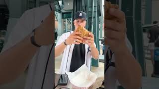 Everything I ate at Comerica Park🍕 foodie baseball food [upl. by Werdnael267]