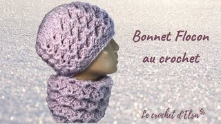 Bonnet Flocon au crochet [upl. by Nivad]