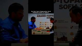 One Best World Championship Match Vishwanath Anand Vs Topalov 🚨🤯 chess shorts trending [upl. by Hackathorn]