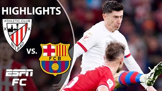 Athletic Club vs Barcelona  LALIGA Highlights  ESPN FC [upl. by Eppillihp731]