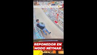 Momentazo de un REPONEDOR en el SUPERMERCADO el mismo NEYMAR [upl. by Dubenko]