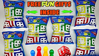 New Ludo snacks Free Fun Gifts and Money inside  Ludo snacks  Chalo Ludo khele friends [upl. by Ynnam]