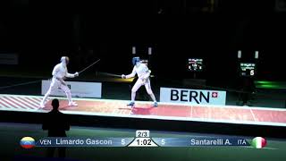 2022 385 T04 02 M E Individual Bern SUI WC PODIUM SANTARELLI ITA vs LIMARDO GASCON VEN [upl. by Ellivro]