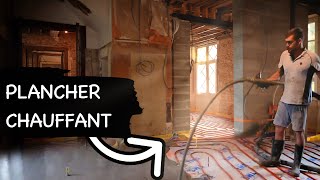 13 ON POSE LE PLANCHER CHAUFFANT  Vlog renovation [upl. by Aliahkim]