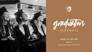 Glion Graduation Ceremony  Masters 26th of July 2024 [upl. by Admana307]