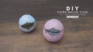 DIY paper mache case  using balloon  craft ideas [upl. by Ytsirt331]