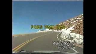 Pikes Peak Road Uphill Time Lapse Drive [upl. by Ellenahc]