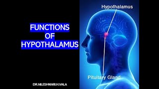 FUNCTIONS OF HYPOTHALAMUS PART  1 [upl. by Eikram913]