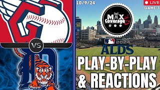 🔴LIVE Cleveland Guardians vs Detroit Tigers  Game 3 of ALDS  PlayByPlay amp Reactions 10924 [upl. by Olive269]