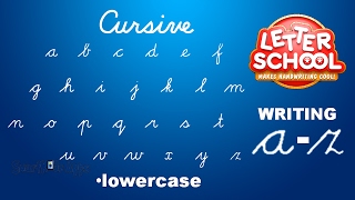 Learn Cursive Handwriting with Cursive Writing LetterSchool  LOWERCASE ABC [upl. by Amre759]