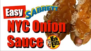 New York Hot Dog Onion Sauce  Quick amp Easy Sabrett copycat [upl. by Lory]