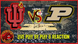 Indiana Hoosiers vs Purdue Boilermakers LIVE WATCH PARTY  Play by Play amp Reaction [upl. by Aihsekat]