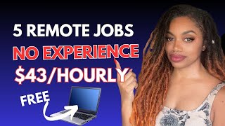 5 BEST No Experience High Pay Work From Home Jobs 2024 [upl. by Dollie93]