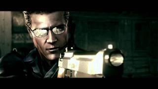 HD Resident Evil 5  WeskerExcella VS ChrisRaven cutscene [upl. by Sabah]