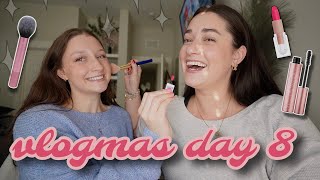 WE SWAPPED MAKE UP ROUTINES — vlogmas day 8 [upl. by Ehcram]