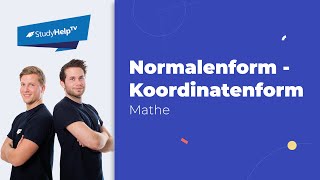 Normalenform in Koordinatenform umwandeln StudyHelp [upl. by Worsham]