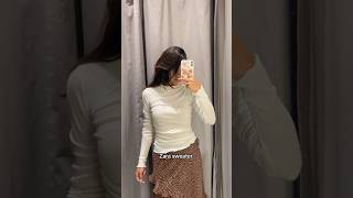 Zara fitting room haul ❤️ [upl. by Ahl]