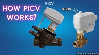 PICV Explained  Actuator  Pressure Independent Control Valve  Animation  hvac hvacmaintenance [upl. by Adnilra]