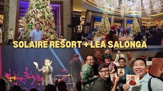 SOLAIRE RESORT CHRISTMAS TREE LIGHTING AND LEA SALONGA CONCERT  STAGE SCREEN amp EVERYTHING BETWEEN [upl. by Monahon]