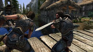 Farkas vs Lydia AdeptampMaster  Skyrim [upl. by Anahc]