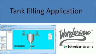 SCADA System Tutorial on Monitoring Tank Level Control with Wonderware InTouch scada [upl. by Procto378]