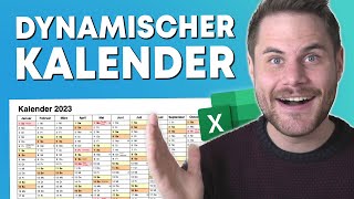 Excel Kalender mit EINER Formel erstellen 📅 [upl. by Cooe368]