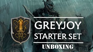 ASOIAF Miniatures Game Greyjoy Starter Set Unboxing CMON Game of Thrones [upl. by Araihc101]