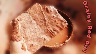 New video Grainy red dirt slabs ASMR Crumbing in water  dipping [upl. by Bridgid95]