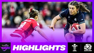 HIGHLIGHTS  WALES V SCOTLAND  2024 GUINNESS WOMEN’S SIX NATIONS RUGBY [upl. by Brianne]