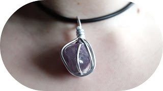 DIY Amethystanhänger ohne Bohren [upl. by Anitneuq74]