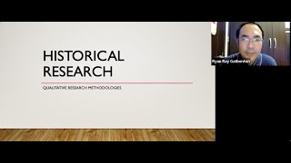 Qualitative Research Lecture 4 Historical Research [upl. by Ardnuat212]