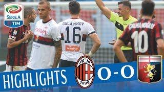 Milan  Genoa 00  Highlights  Giornata 9  Serie A TIM 201718 [upl. by Oisor]