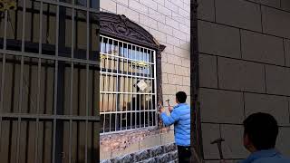 Process of dismantling the facade window frame [upl. by Ydnir936]