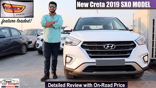 New Creta 2019 SXO Detailed Review with On Road Price  Creta 2019 SXO [upl. by Orvah577]