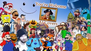 RVC Youre Welcome AI Cover Mashup Thanksgiving Special READ DESC [upl. by Enniotna61]