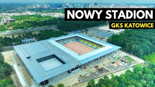 Budowa Stadionu GKS Katowice  Sierpień 2024 [upl. by Eshelman471]