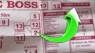 ✅ le boss du jour  vendredi 4 octobre 2024  🔥🔥🔥🔥🐴 [upl. by Boycie455]