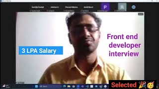 Fresher ReactJs Developer interview 2024  must watch  fontend developer interview selected🎉🎉 [upl. by Ambrosius566]