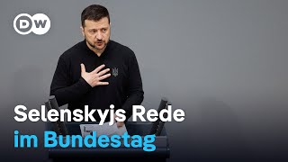 Selenskyj spricht bei UkraineWiederaufbaukonferenz im Bundestag  DW Nachrichten [upl. by Notxarb]