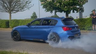 Modified cars leaving car meet 2024  Gassed on track Silverstone car fast burnout carspotting [upl. by Camile]