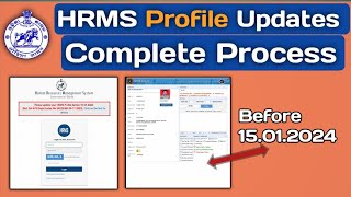 HRMS Profile Updates Complete Process  How to updates HRMS profile edit details [upl. by Annmarie]