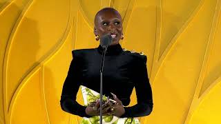 Cynthia Erivo Receives the Gold Ally Honor  Gold Gala 2024 [upl. by Magnus]