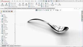 Advanced Surface Modeling  SolidWorks Tutorial [upl. by Aihsemak340]