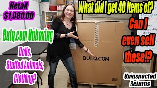 Bulqcom Pallet Unboxing  I got 40 of these What are they Will they Sell Retail 1980 [upl. by Peh]