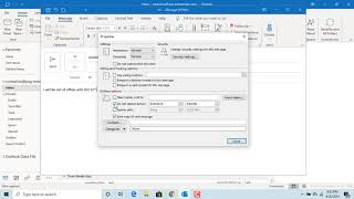 How to Schedule an email in Outlook  Office 365 [upl. by Elehcin]