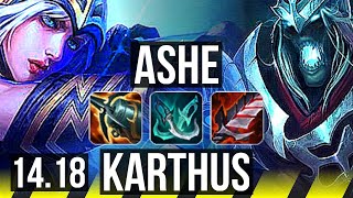 ASHE amp VelKoz vs KARTHUS amp Alistar ADC  68 winrate 12314  NA Master  1418 [upl. by Eslehc]