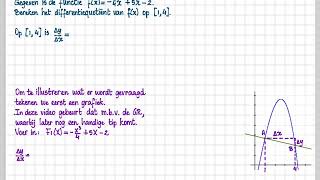 vwo B 21 D Differentiequotiënten berekenen bij een functievoorschrift op 302 moet 14 zijn [upl. by Gillman]