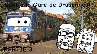 Spot à la Gare de Drusenheim ft terelsass172 Partie3 BB 67599 avec RRR 306 [upl. by Yemarej]