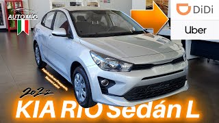 KIA RIO sedán L 2022 Automático versión de entrada IDEAL para TRABAJAR PLATAFORMA DiDi UBER o Taxi [upl. by Einner663]